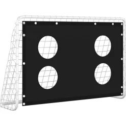 vidaXL Voetbaldoeltrainingsdoel 184x61x122 cm staal