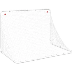 vidaXL Voetbaldoel Wit 122x81x81 cm Staal