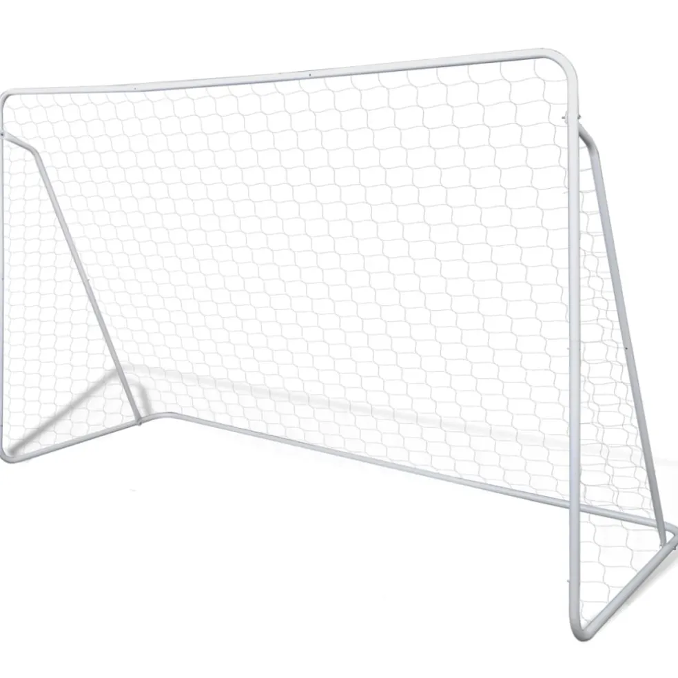 vidaXL Voetbalgoals 2 st 240x90x150 cm staal
