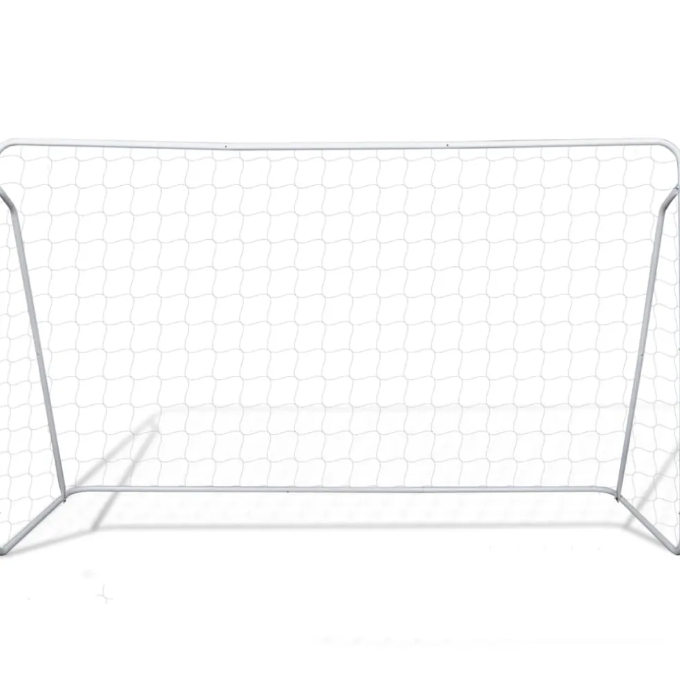 vidaXL Voetbalgoals 2 st 240x90x150 cm staal