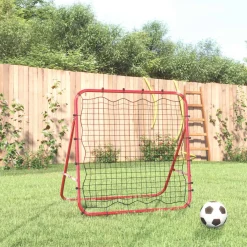 vidaXL Voetbal kickback rebounder verstelbaar 96x80x96 cm staal en PE