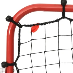 vidaXL Voetbal kickback rebounder verstelbaar 96x80x96 cm staal en PE