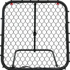 vidaXL Voetbalrebounder verstelbaar 84x73x60-80 cm staal zwart