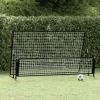 vidaXL Voetbalrebounder/voetbaldoel 2-in-1 202x104x120 cm staal