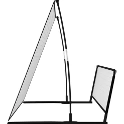 vidaXL Voetbalrebounder/voetbaldoel 2-in-1 202x104x120 cm staal