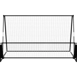 vidaXL Voetbalrebounder/voetbaldoel 2-in-1 202x104x120 cm staal