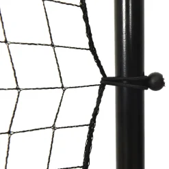 vidaXL Voetbal rebounder 366x90x183 cm HDPE zwart