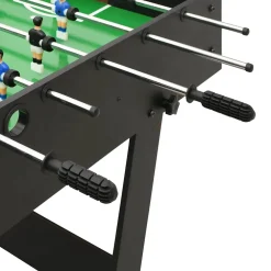 vidaXL Voetbaltafel inklapbaar 121x61x80 cm zwart