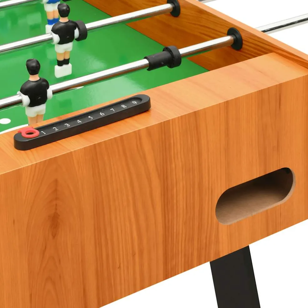 vidaXL Voetbaltafel inklapbaar 121x61x80 cm lichtbruin