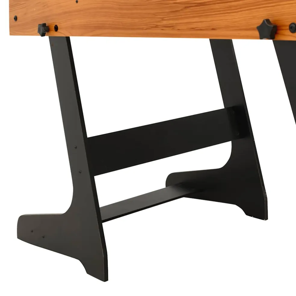 vidaXL Voetbaltafel inklapbaar 121x61x80 cm lichtbruin