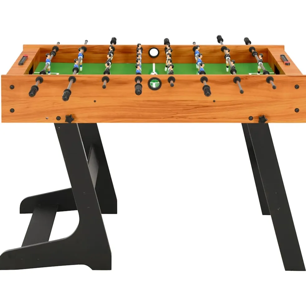 vidaXL Voetbaltafel inklapbaar 121x61x80 cm lichtbruin