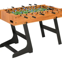 vidaXL Voetbaltafel inklapbaar 121x61x80 cm lichtbruin