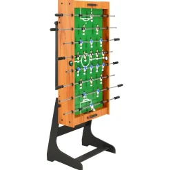 vidaXL Voetbaltafel inklapbaar 121x61x80 cm lichtbruin