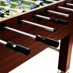 vidaXL Voetbaltafel 60 kg 140x74,5x87,5 cm staal bruin