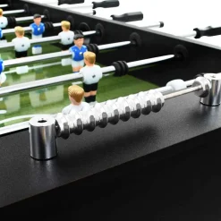 vidaXL Voetbaltafel 60 kg 140x74,5x87,5 cm staal zwart