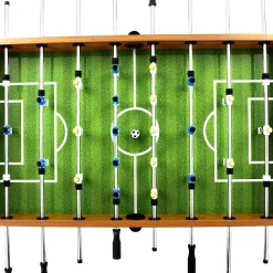 vidaXL Voetbaltafel 60 kg 140x74,5x87,5 cm staal lichtbruin en zwart