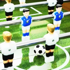 vidaXL Voetbaltafel 60 kg 140x74,5x87,5 cm staal lichtbruin en zwart