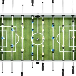 vidaXL Voetbaltafel 60 kg 140x74,5x87,5 cm staal wit