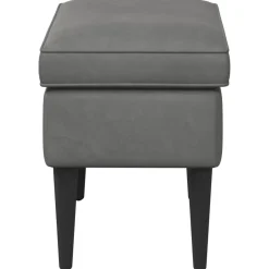 vidaXL Voetenbank Donkergrijs 55 x 35 x 41 cm Fluweel