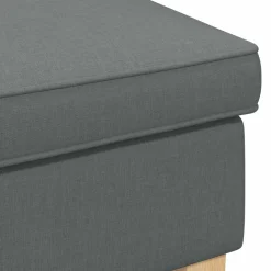 vidaXL Voetenbank Donkergrijs 55 x 35 x 41 cm Stof