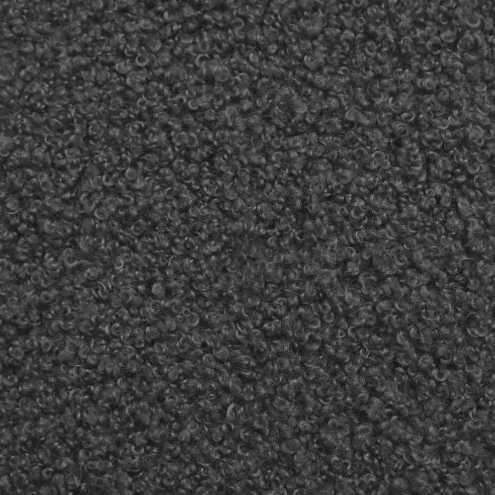 vidaXL Voetenbank Donkergrijs 55 x 35 x 41 cm Bouclé