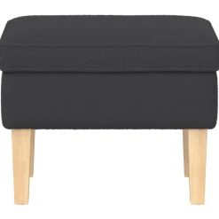vidaXL Voetenbank Donkergrijs 55 x 35 x 41 cm Bouclé