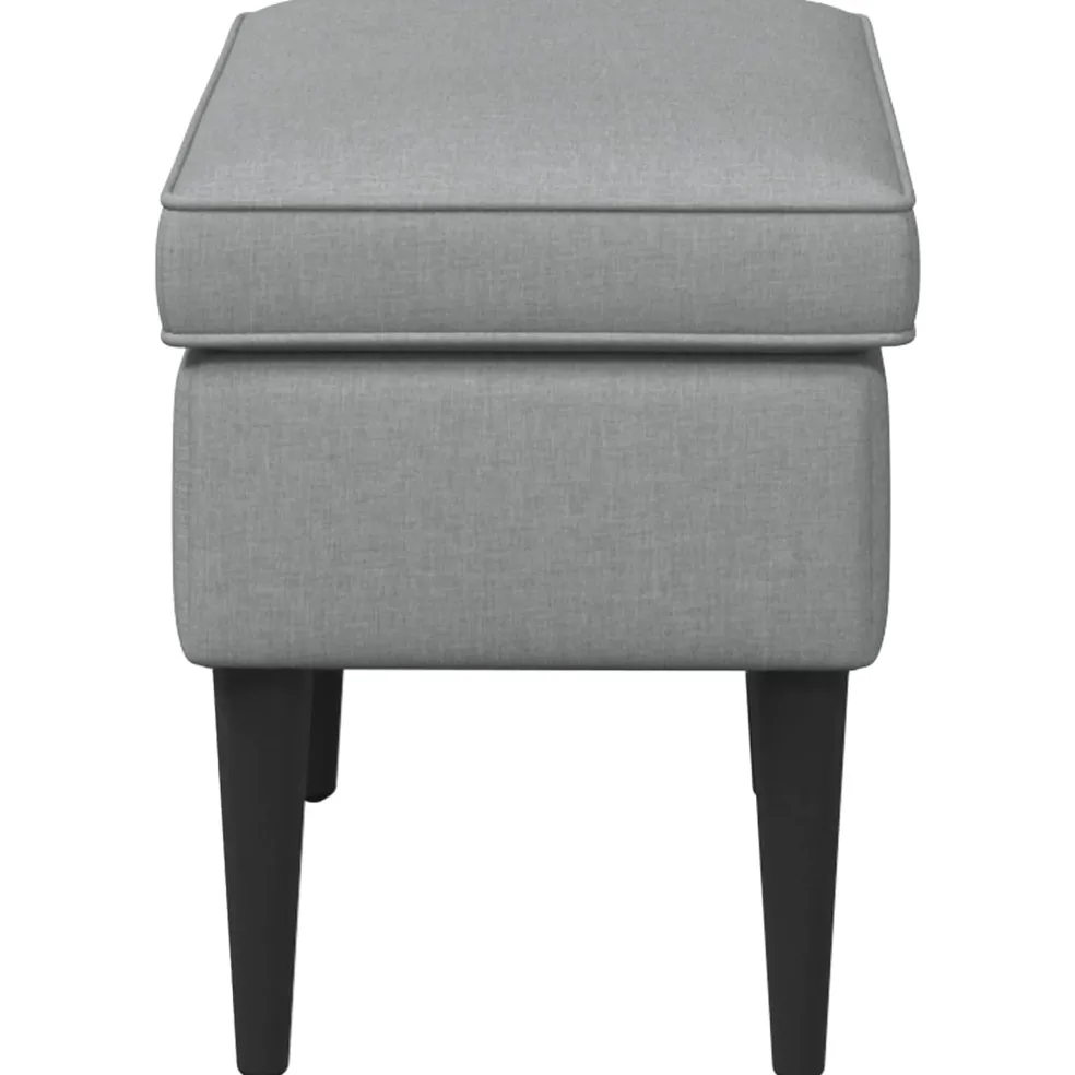 vidaXL Voetenbank Lichtgrijs 55 x 35 x 41 cm Stof