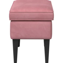 vidaXL Voetenbank Roze 55 x 35 x 41 cm Fluweel