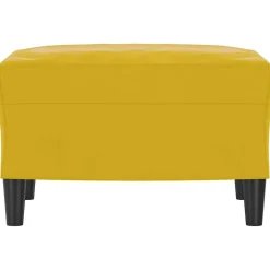 vidaXL Voetenbank 60x50x41 cm fluweel geel