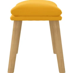 vidaXL Voetenbank 45x29,5x35 cm fluweel mosterdgeel