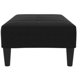 vidaXL Voetenbank 77x55x31 cm fluweel zwart