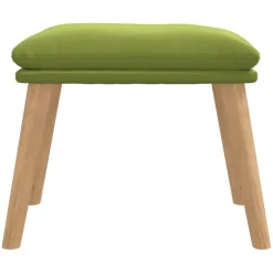 vidaXL Voetenbank 45x29,5x35 cm fluweel lichtgroen