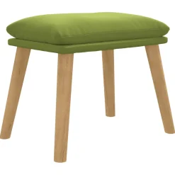 vidaXL Voetenbank 45x29,5x35 cm fluweel lichtgroen