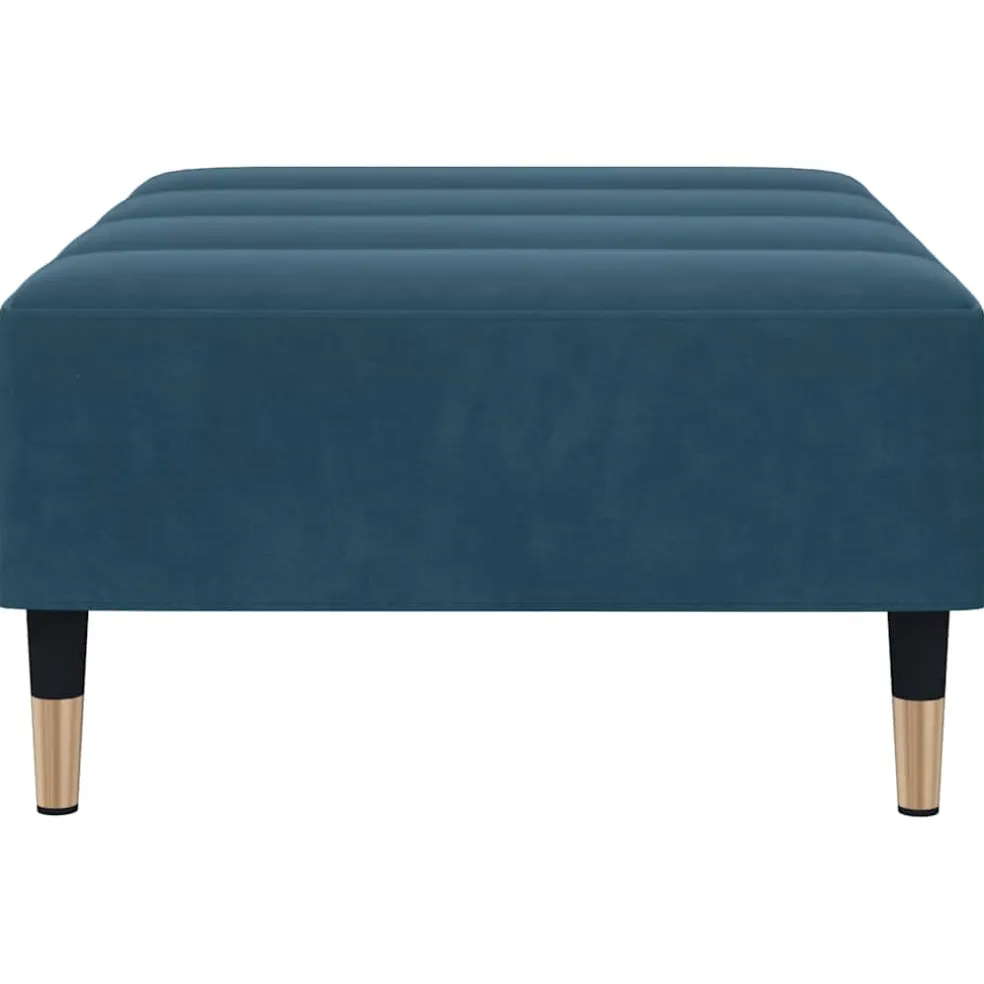 vidaXL Voetenbank 45x29,5x35 cm fluweel zwart