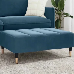 vidaXL Voetenbank 45x29,5x35 cm fluweel zwart