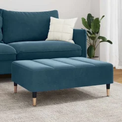 vidaXL Voetenbank 45x29,5x35 cm fluweel zwart