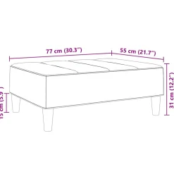 vidaXL Voetenbank 45x29,5x35 cm fluweel zwart