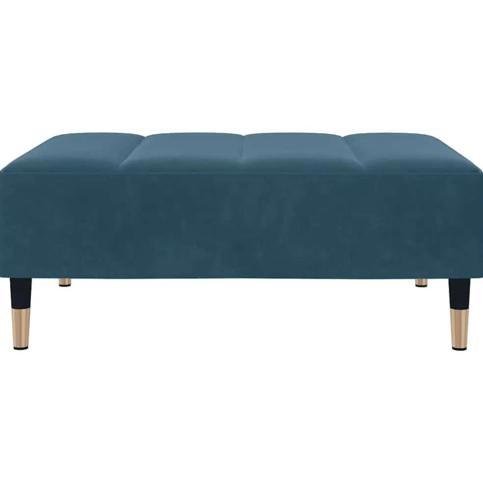 vidaXL Voetenbank 45x29,5x35 cm fluweel zwart