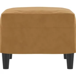 vidaXL Voetenbank 60x50x41 cm fluweel bruin