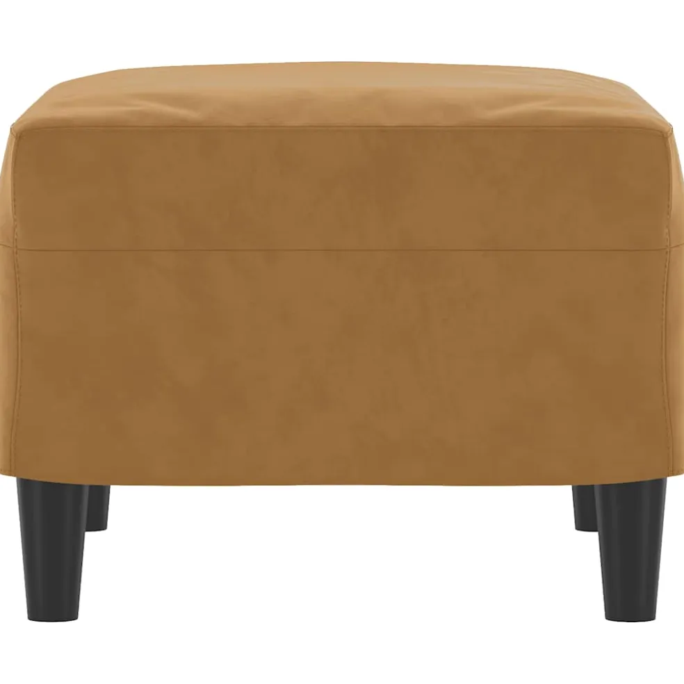 vidaXL Voetenbank 60x50x41 cm fluweel bruin