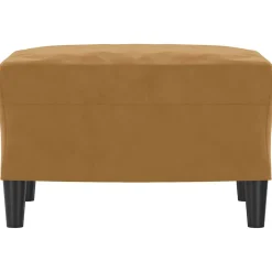 vidaXL Voetenbank 60x50x41 cm fluweel bruin