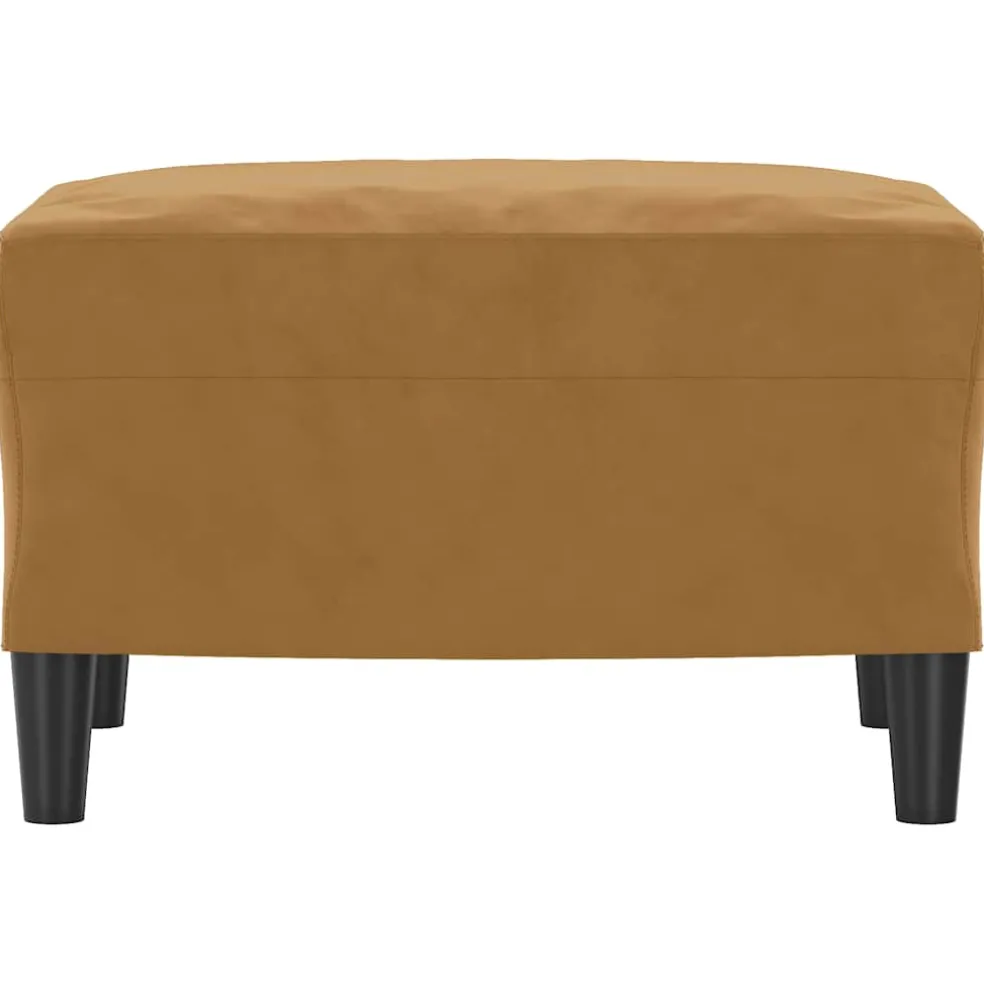 vidaXL Voetenbank 60x50x41 cm fluweel bruin