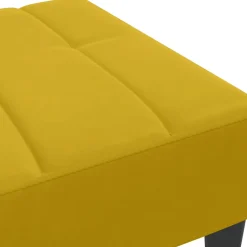 vidaXL Voetenbank 77x55x31 cm fluweel geel