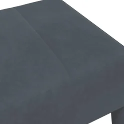 vidaXL Voetenbank 77x55x31 cm fluweel donkergrijs