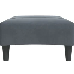 vidaXL Voetenbank 77x55x31 cm fluweel donkergrijs