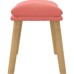 vidaXL Voetenbank 45x29,5x35 cm fluweel roze
