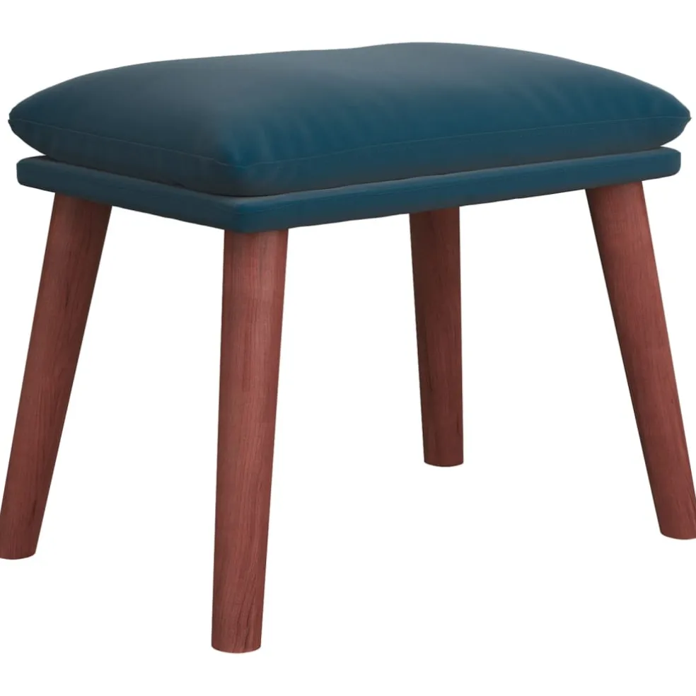 vidaXL Voetenbank 60x50x41 cm fluweel blauw
