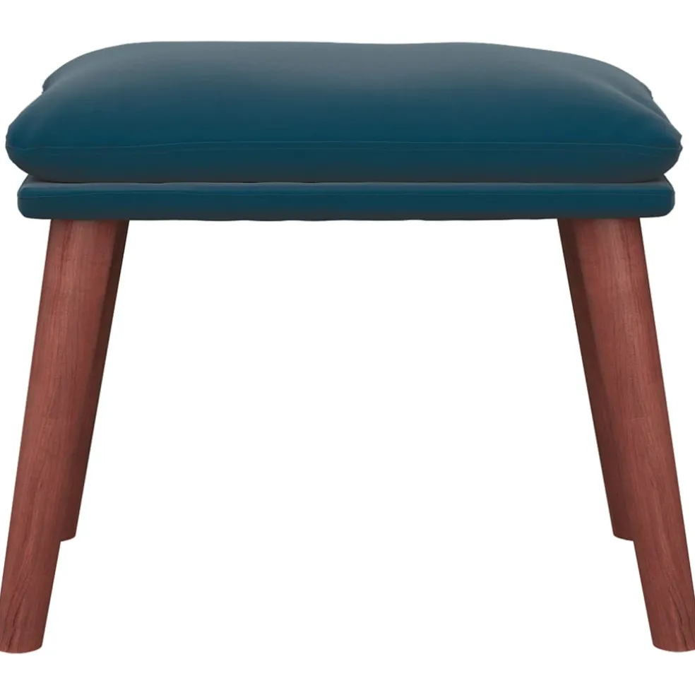 vidaXL Voetenbank 60x50x41 cm fluweel blauw