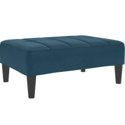 vidaXL Voetenbank 77x55x31 cm fluweel blauw