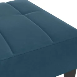 vidaXL Voetenbank 77x55x31 cm fluweel blauw